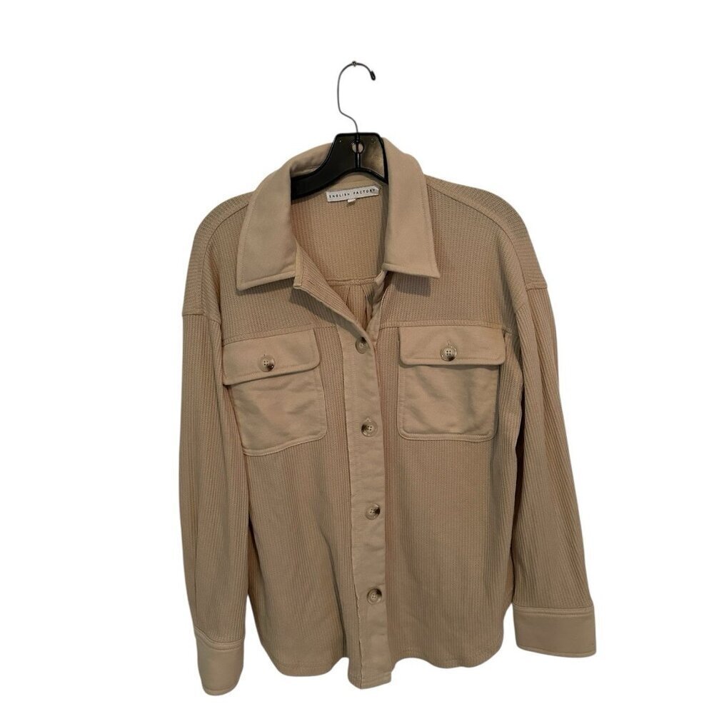 English Factory Women’s Sweater Long Sleeve Beige / Tan Size M